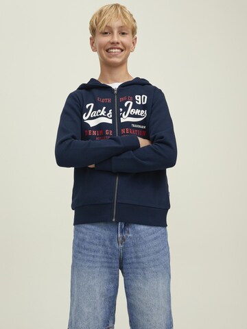 Jack & Jones Junior Sweatjacke in Blau: predná strana