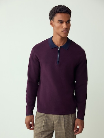 Next Pulover | vijolična barva: sprednja stran