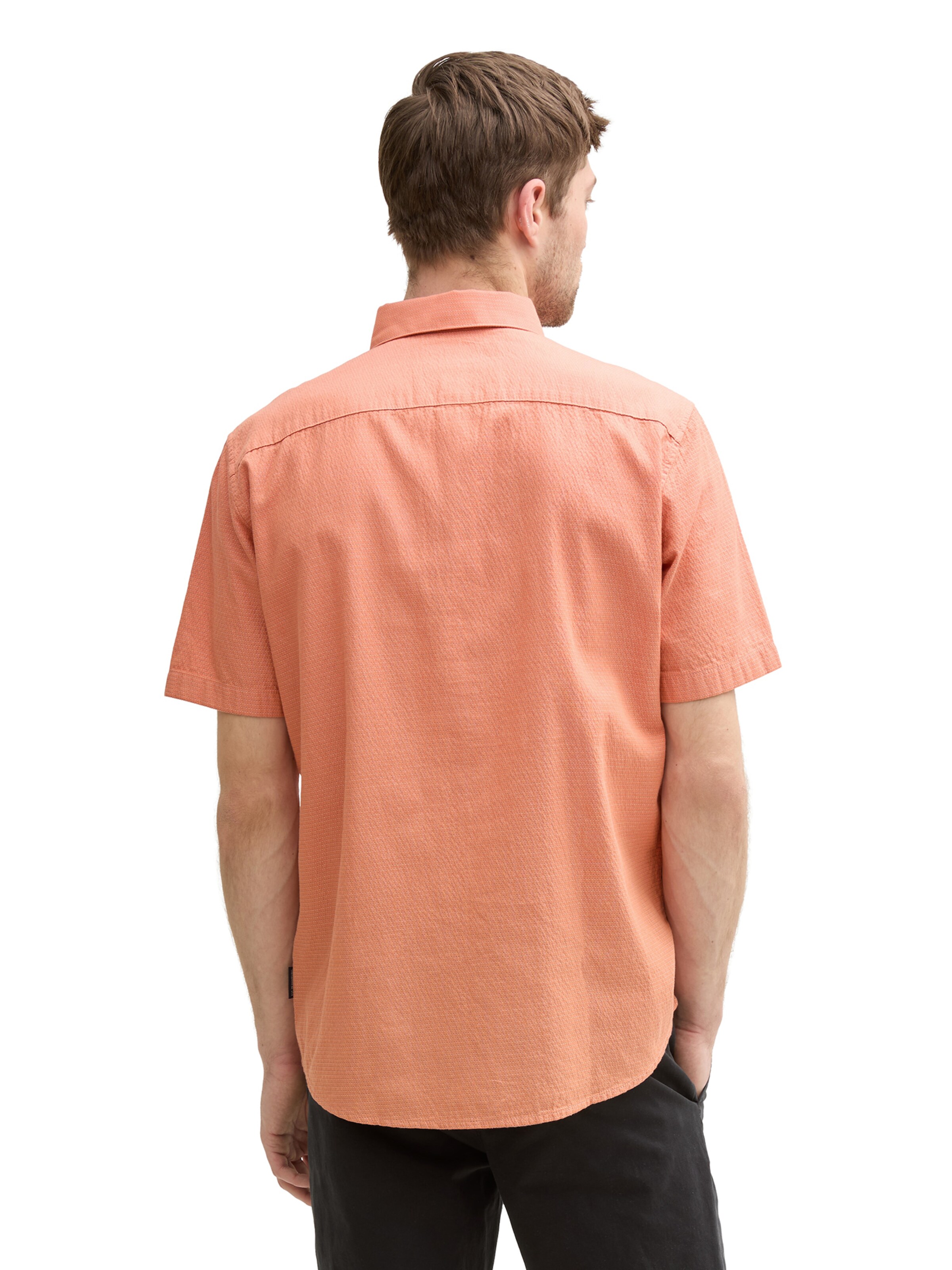TOM TAILOR Regular fit Button Up Shirt in Orange