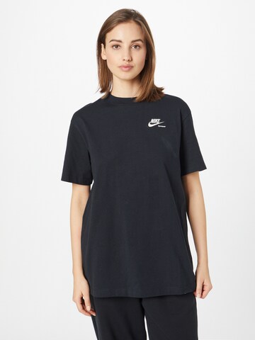 Nike Sportswear Shirt in Zwart: voorkant