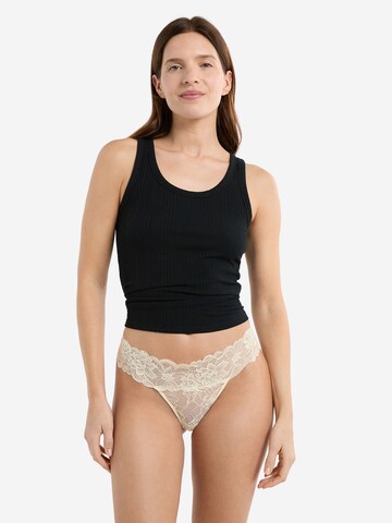 ETAM Thong 'Sweet' in Beige