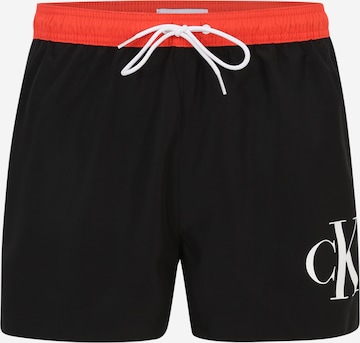 Șorturi de baie de la Calvin Klein Swimwear pe negru: față