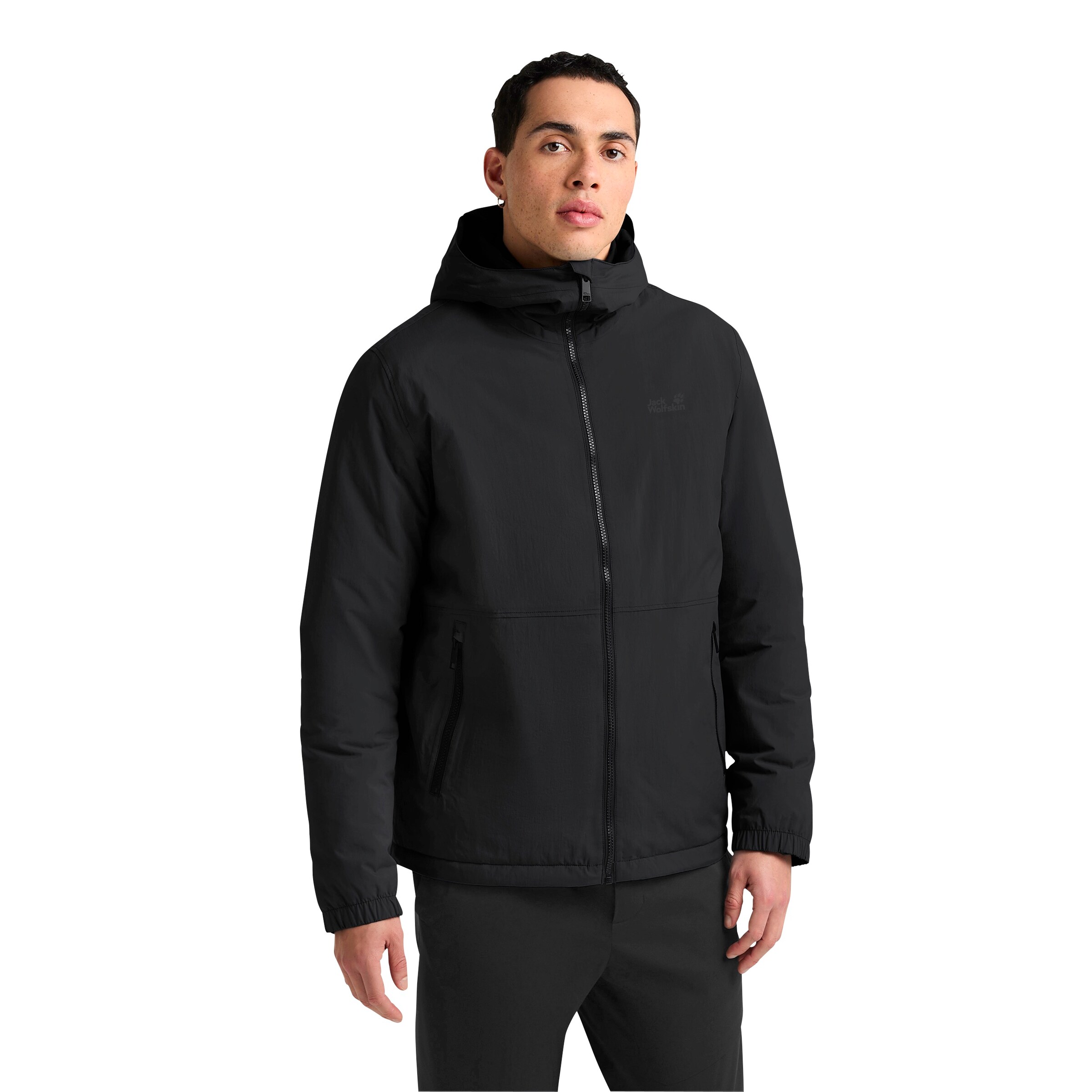 JACK WOLFSKIN Outdoor jacket in Black: front
