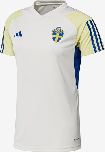 ADIDAS PERFORMANCE T-shirt fonctionnel 'Schweden WM 2023' en bleu / jaune / jaune pastel / blanc, Vue avec produit