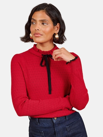Pull-over love & roses en rouge : devant