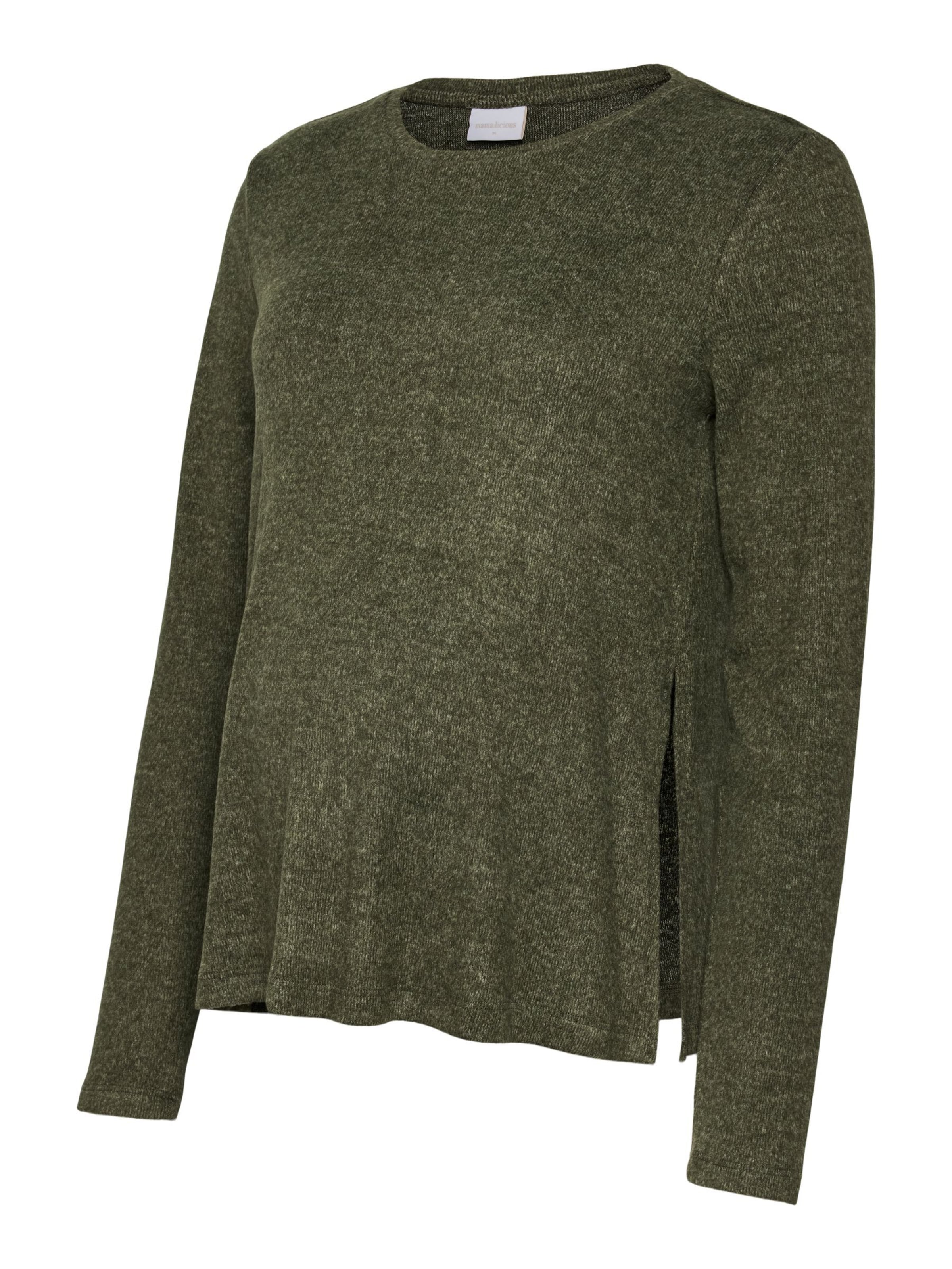 Pull-over 'MLAlba' MAMALICIOUS en vert : devant