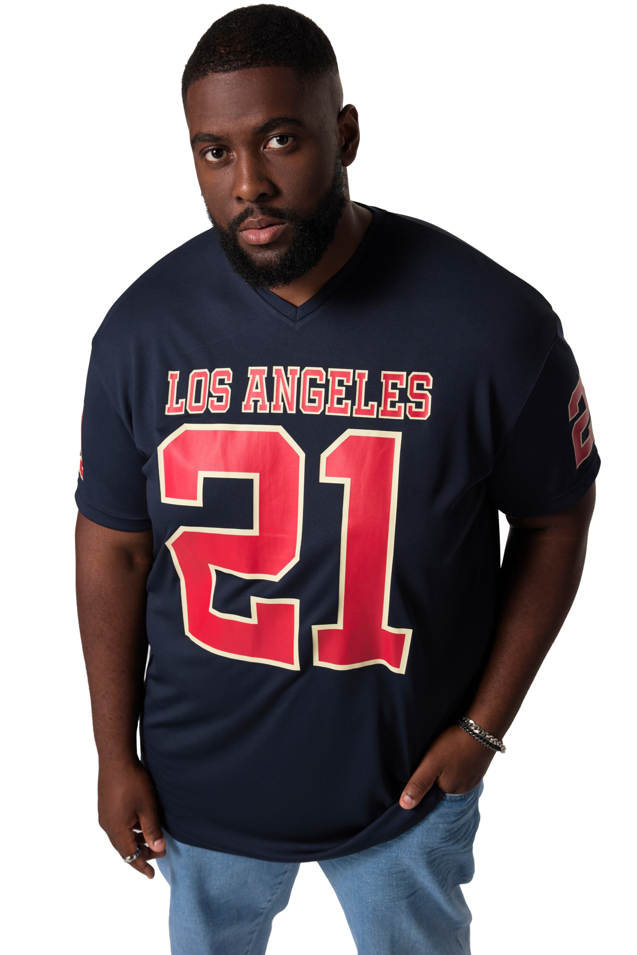 STHUGE Shirt in Blauw: voorkant