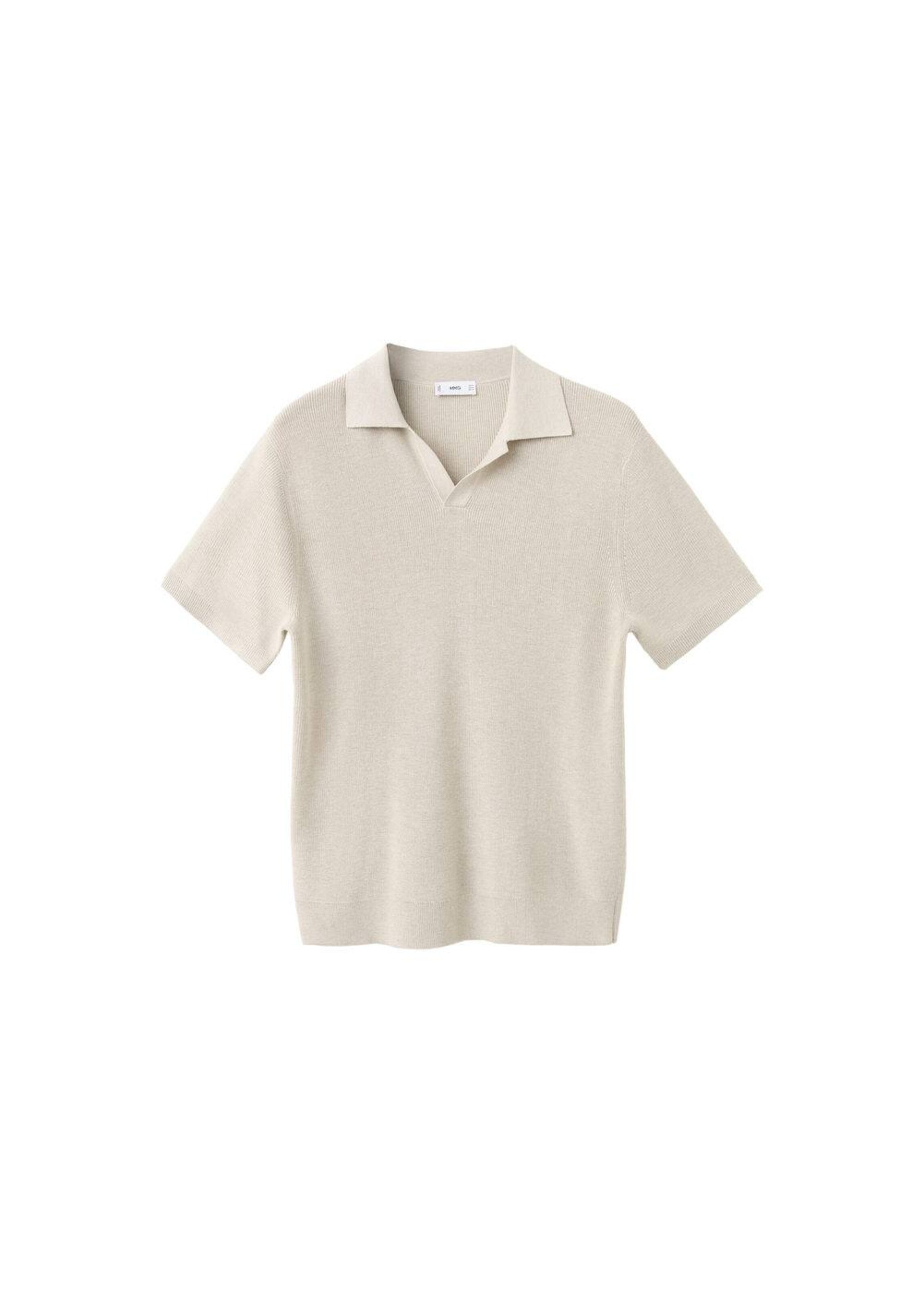 MANGO MAN Shirt 'Lino-H' in Beige: front