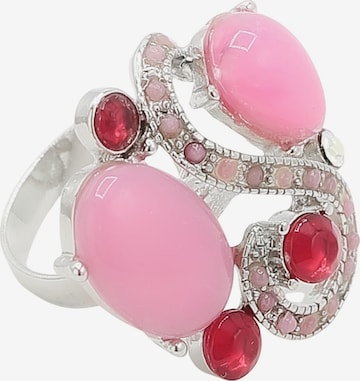COLLEZIONE ALESSANDRO Ring 'Sissi' in Pink: front