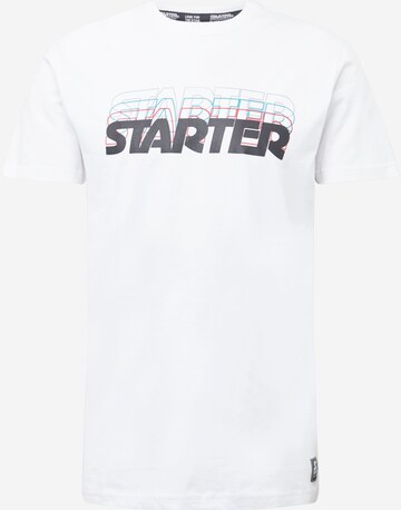 T-Shirt Starter Black Label en blanc : devant