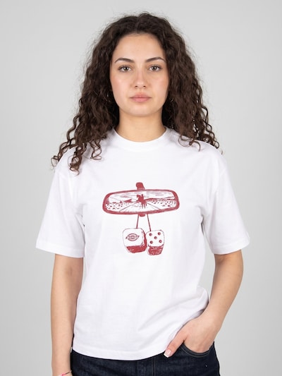 DICKIES Koszulka 'POLK SS TEE W White' w rozmiarze XS w kolorze białym, Podgląd produktu