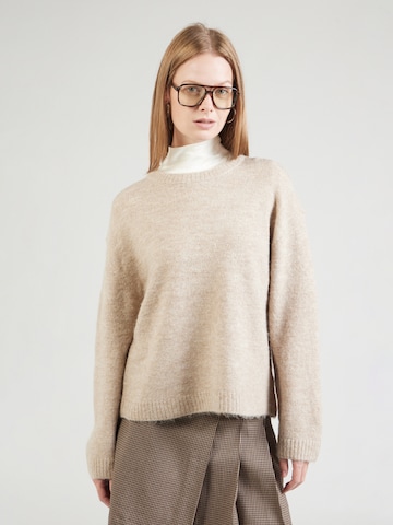 Gina Tricot Trui in Beige: voorkant
