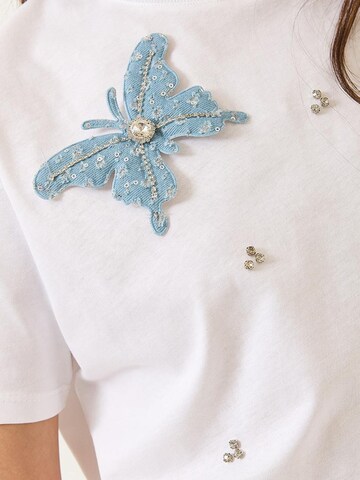 T-shirt Bianco Lucci en blanc