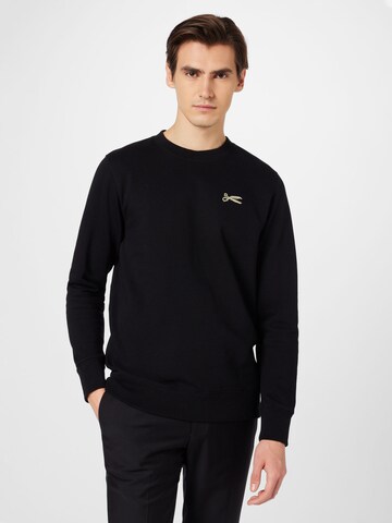 DENHAM Sweatshirt in Schwarz: Vorderseite
