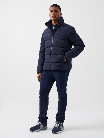 FRENCH CONNECTION Winterjacke 'FUNNEL' in Blau