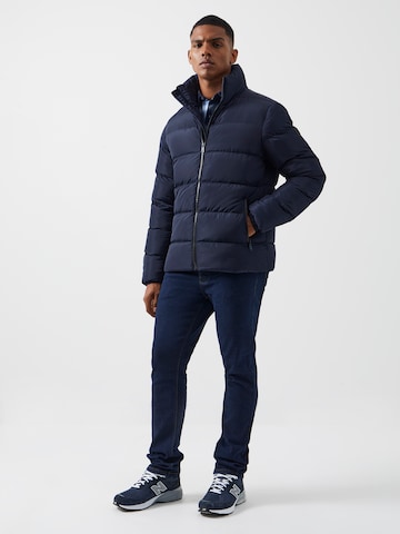 FRENCH CONNECTION Winter jacket 'FUNNEL' in Blue
