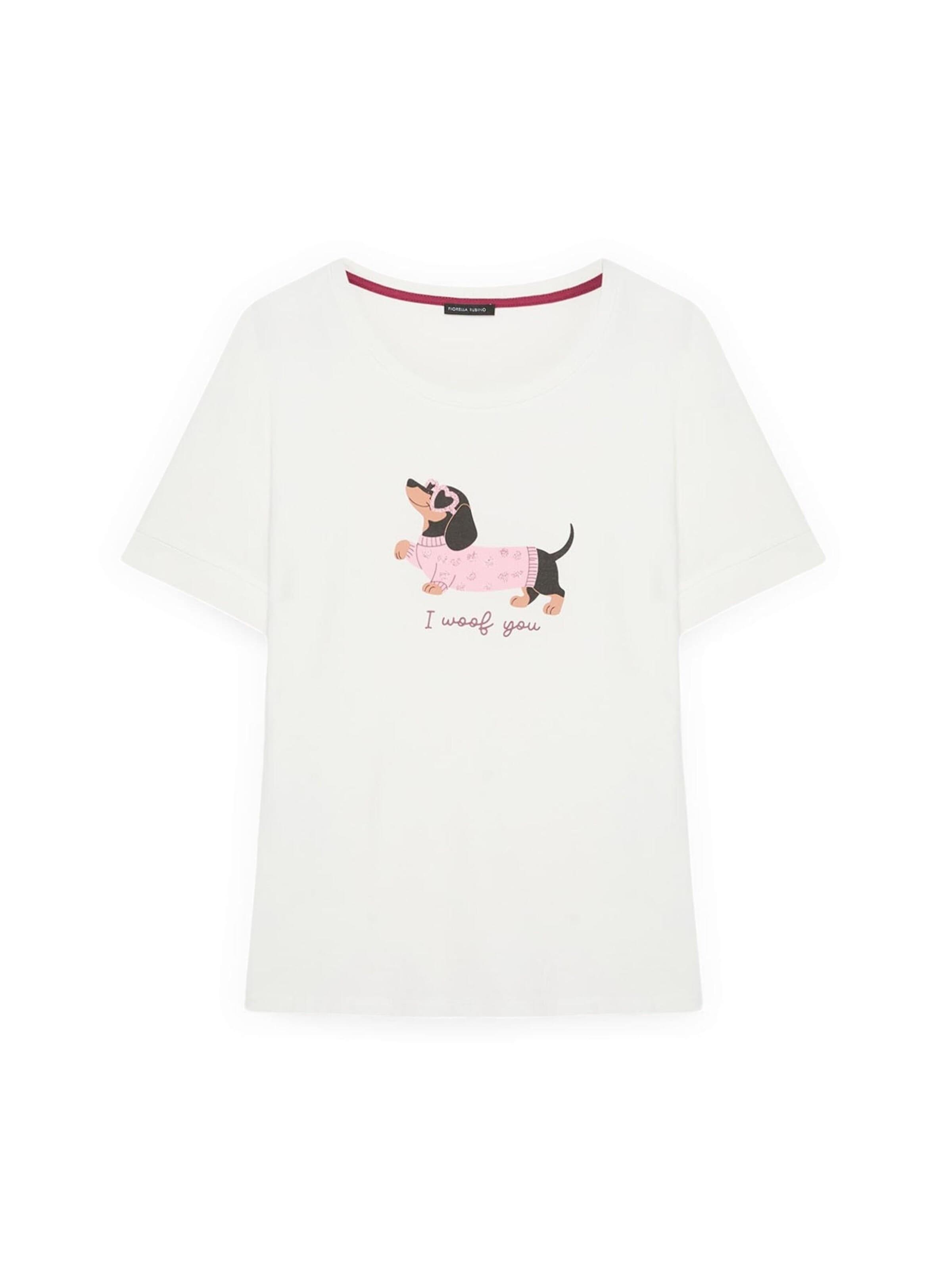Maglietta di Fiorella Rubino in bianco: frontale