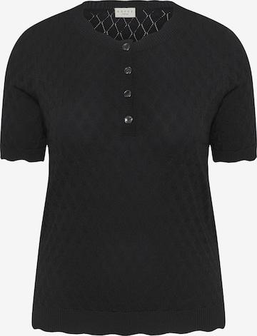 Pull-over 'KCbirthe' KAFFE CURVE en noir : devant