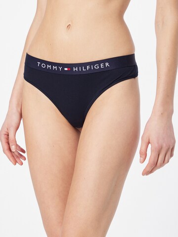 Tommy Hilfiger Underwear Thong in Blue: front