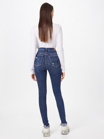 American Eagle Skinny Jeans pajkice | modra barva