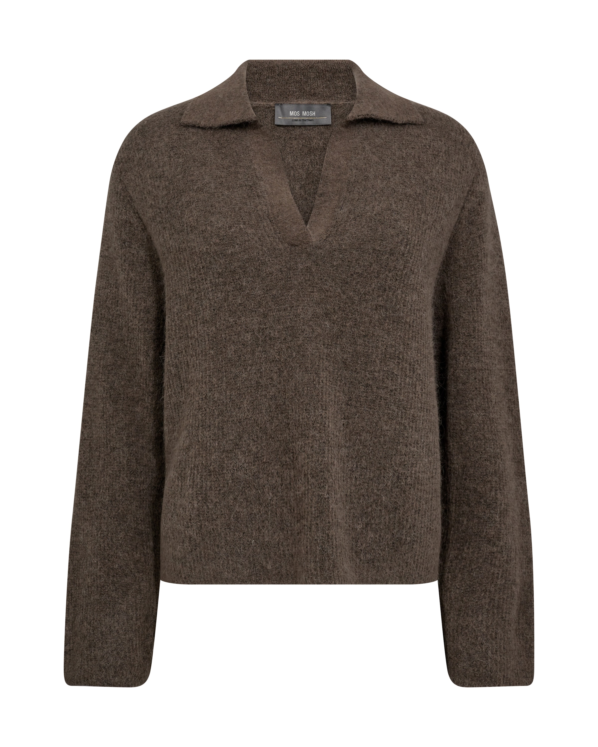 MOS MOSH Πουλόβερ 'MMThora Aidy' σε καφέ: μπροστά