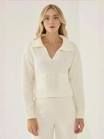 Pullover di Hiccup in beige: frontale