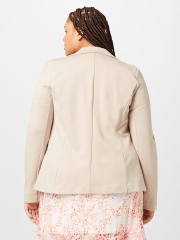 ONLY Carmakoma Blazer 'Goldtrash' in Beige