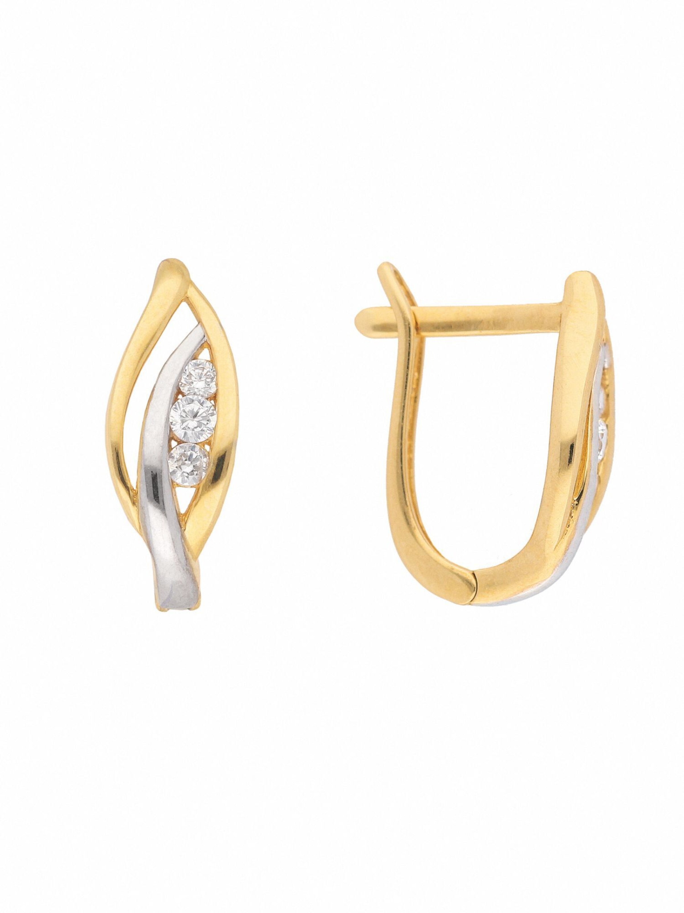 Adelia´s Ohrringe in Gold: Vorderseite