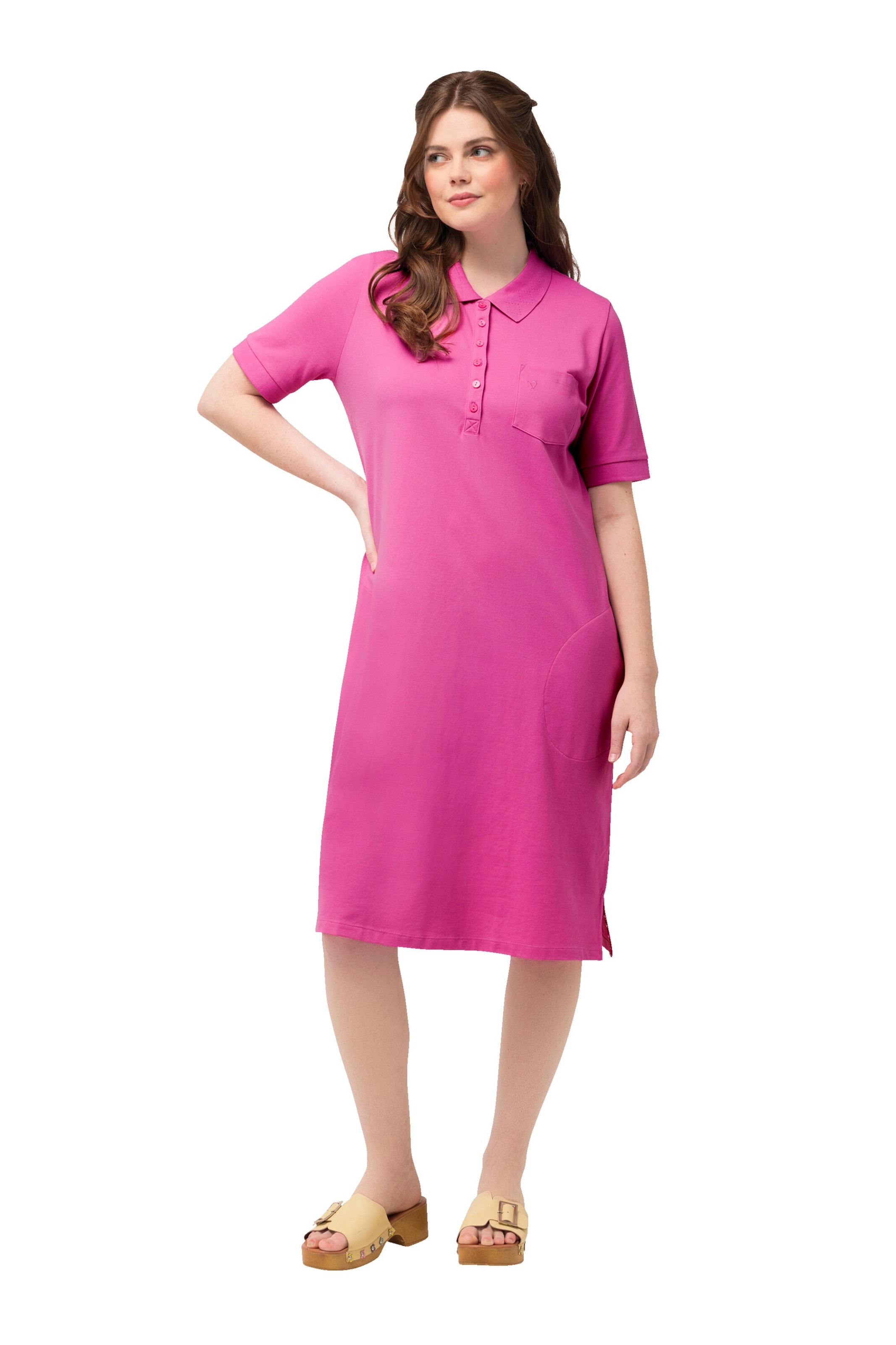 Ulla Popken Kleid in Pink: Vorderseite