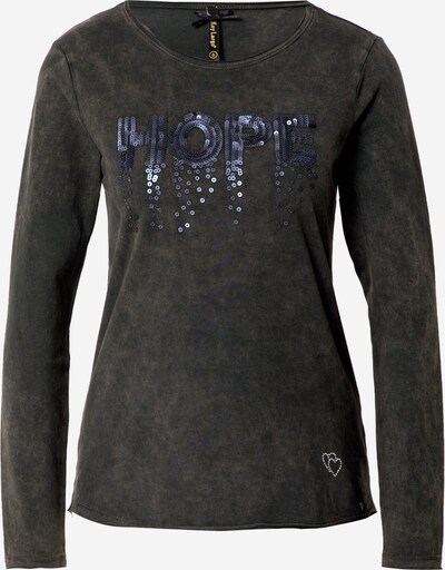 Tricou 'HOPEFUL' Key Largo pe albastru noapte / kaki, Vizualizare produs
