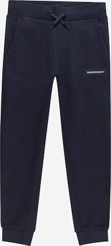 PEAK PERFORMANCE Tapered Outdoor Pants in Blue: front