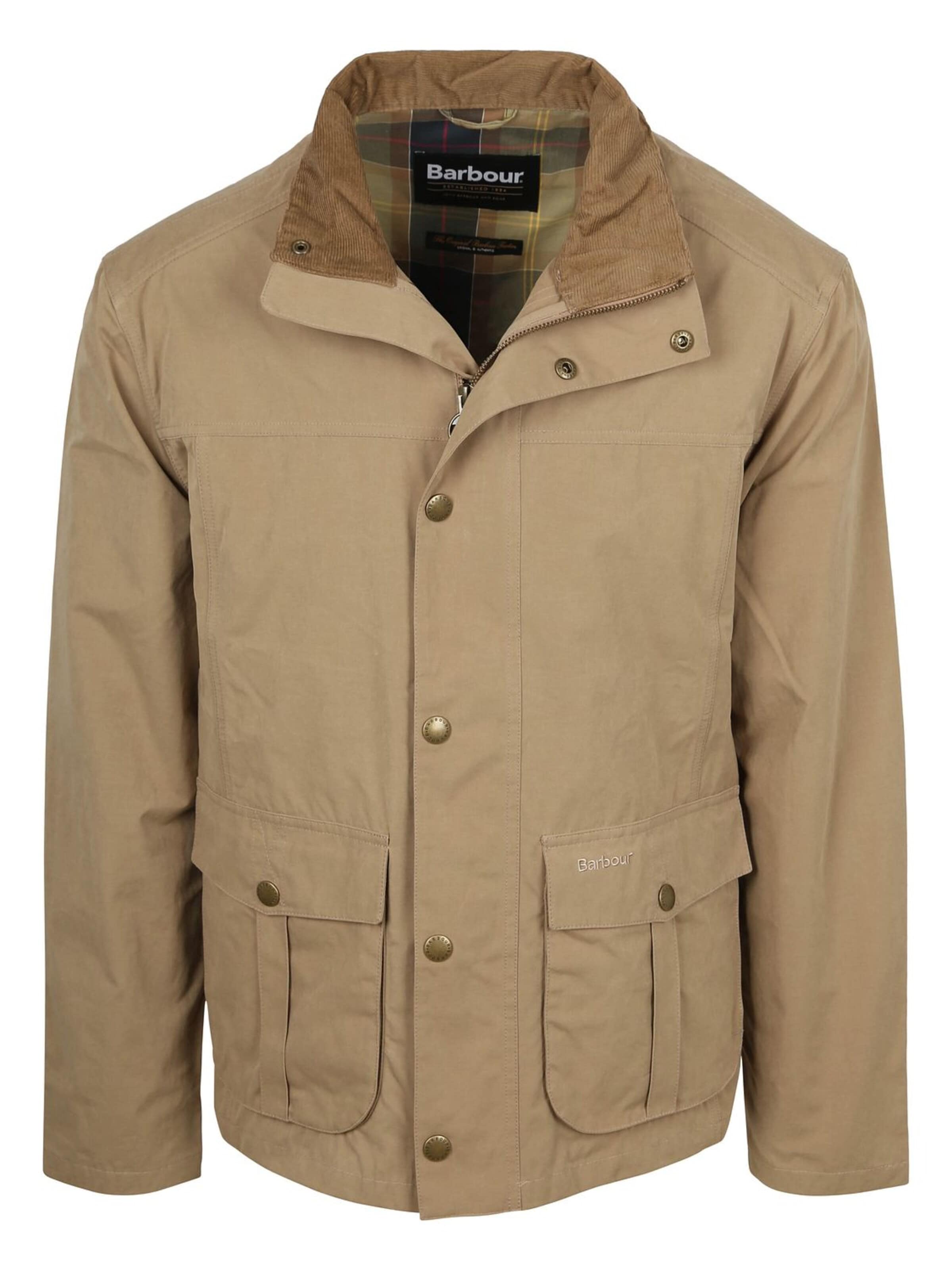 Barbour Winterjas in Beige: voorkant