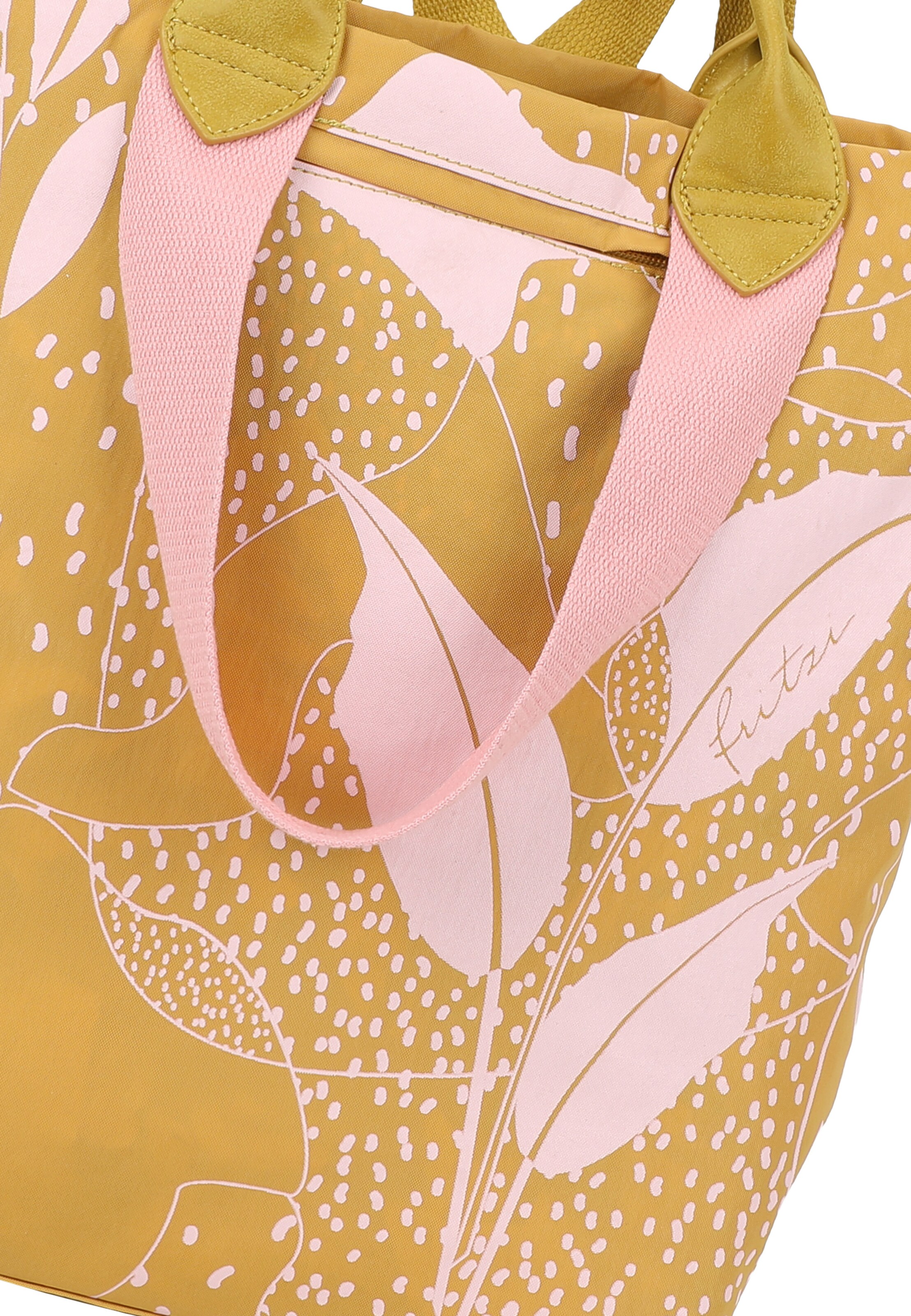 Fritzi aus Preußen Backpack 'Leaves Lighty' in Yellow