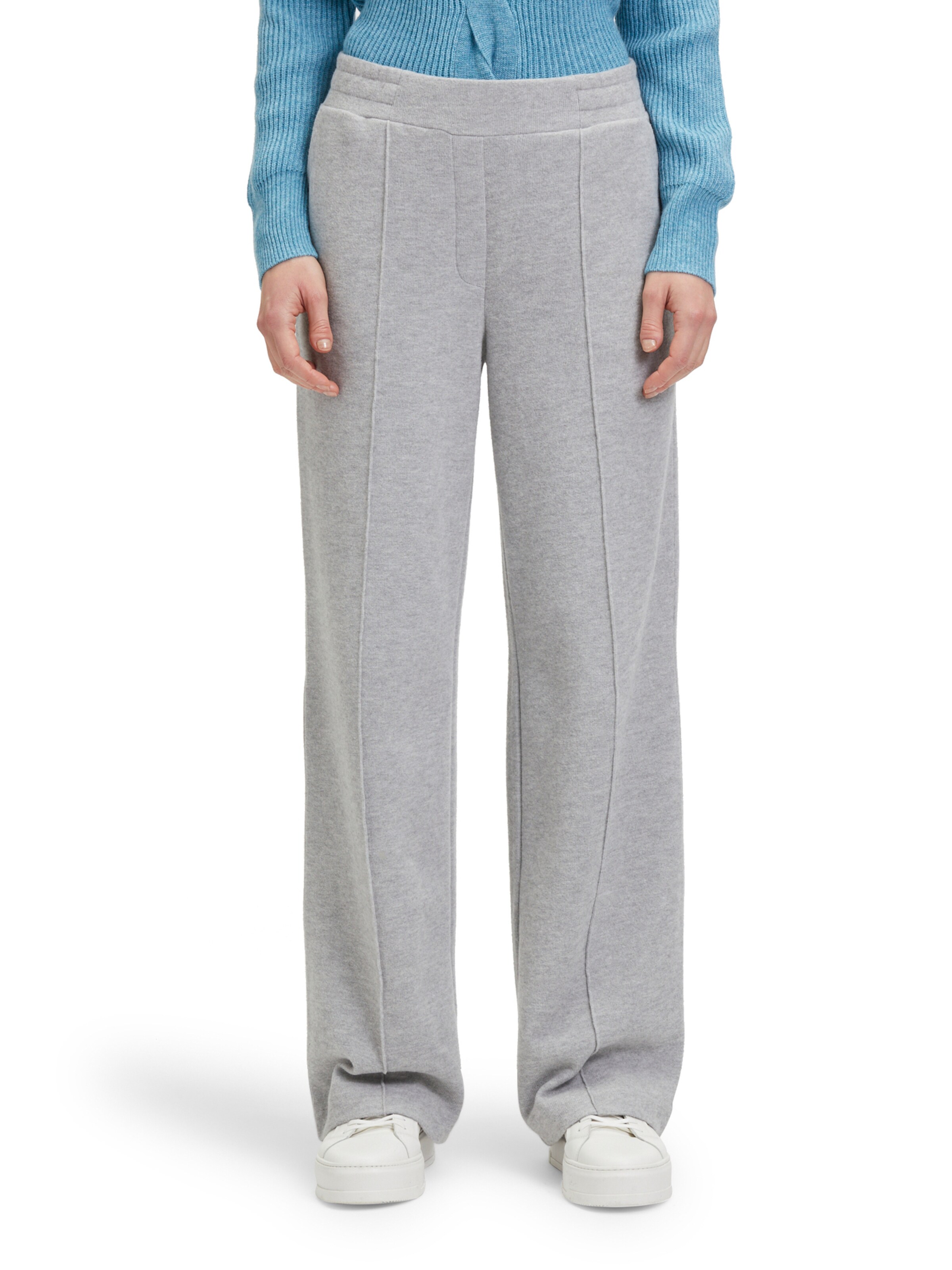 Betty & Co Regular Trousers in Grey: front