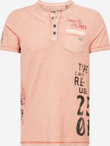 CAMP DAVID Shirt in Oranje: voorkant