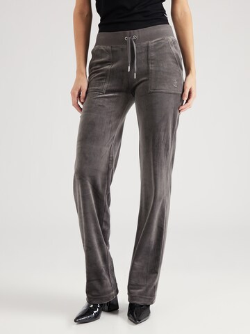 Juicy Couture Regular Broek 'DEL RAY' in Grijs: voorkant