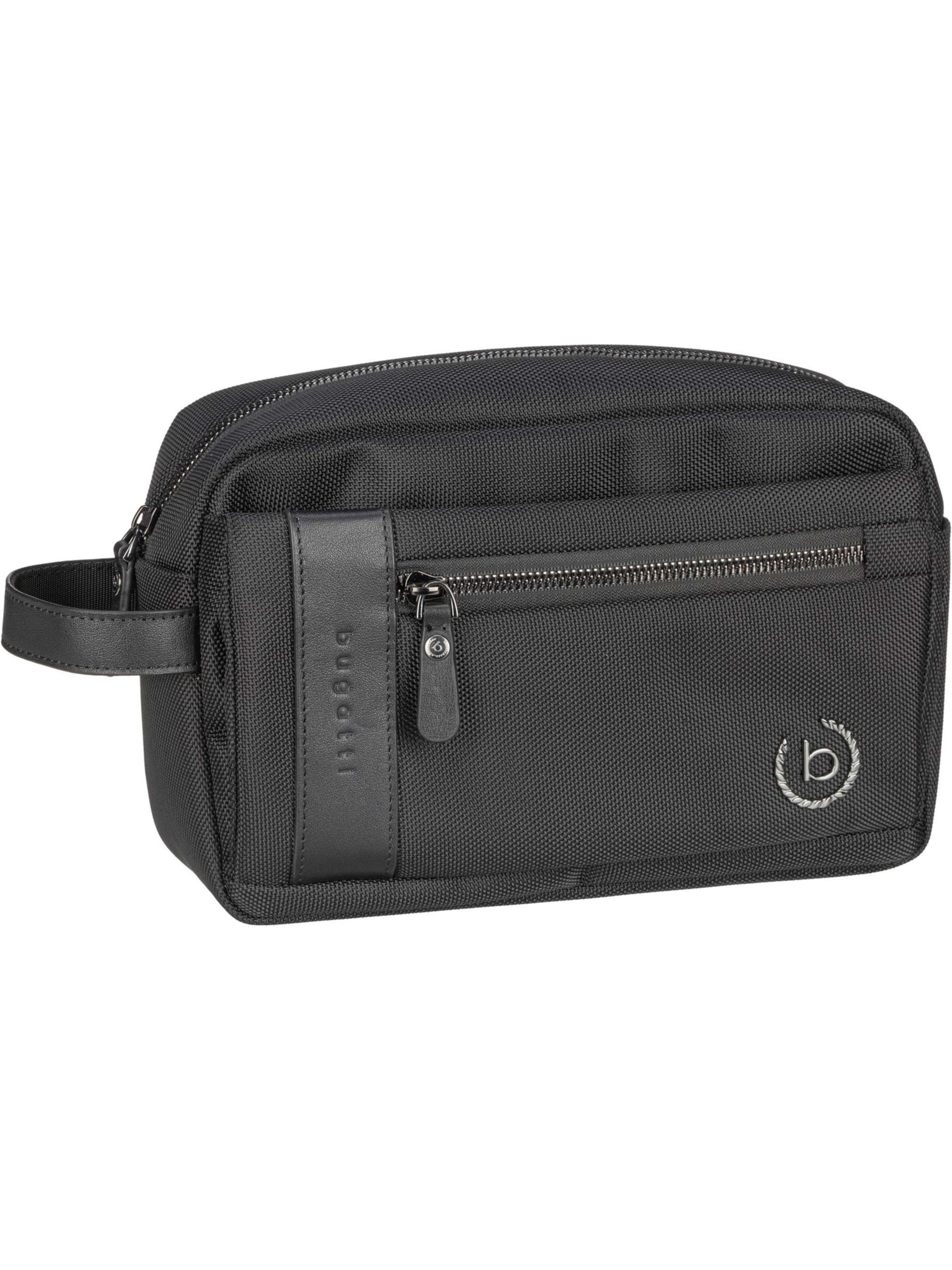 bugatti Toiletry Bag in Black: front