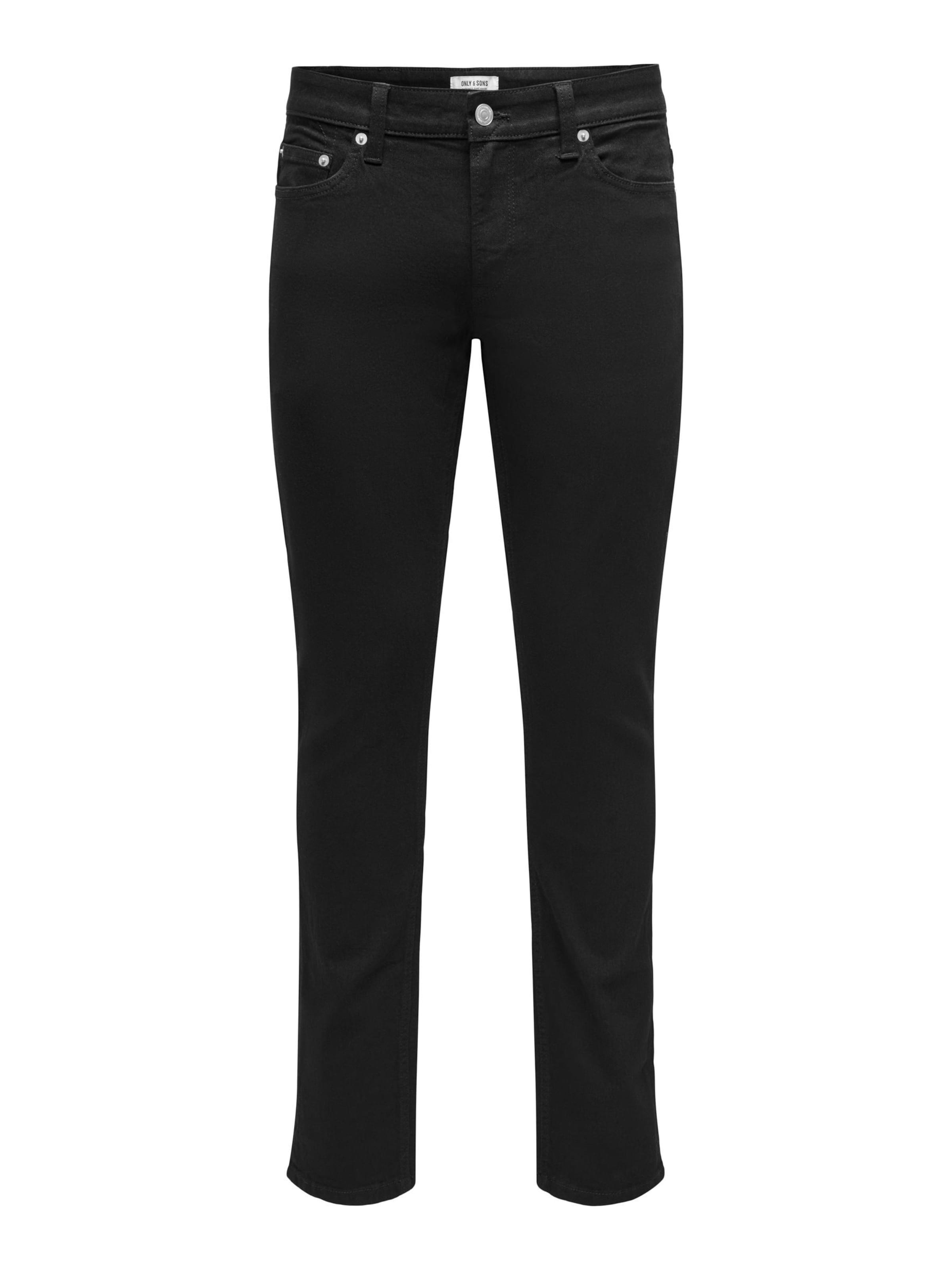 Coupe slim Jean 'ONSLOOM' Only & Sons en noir : devant