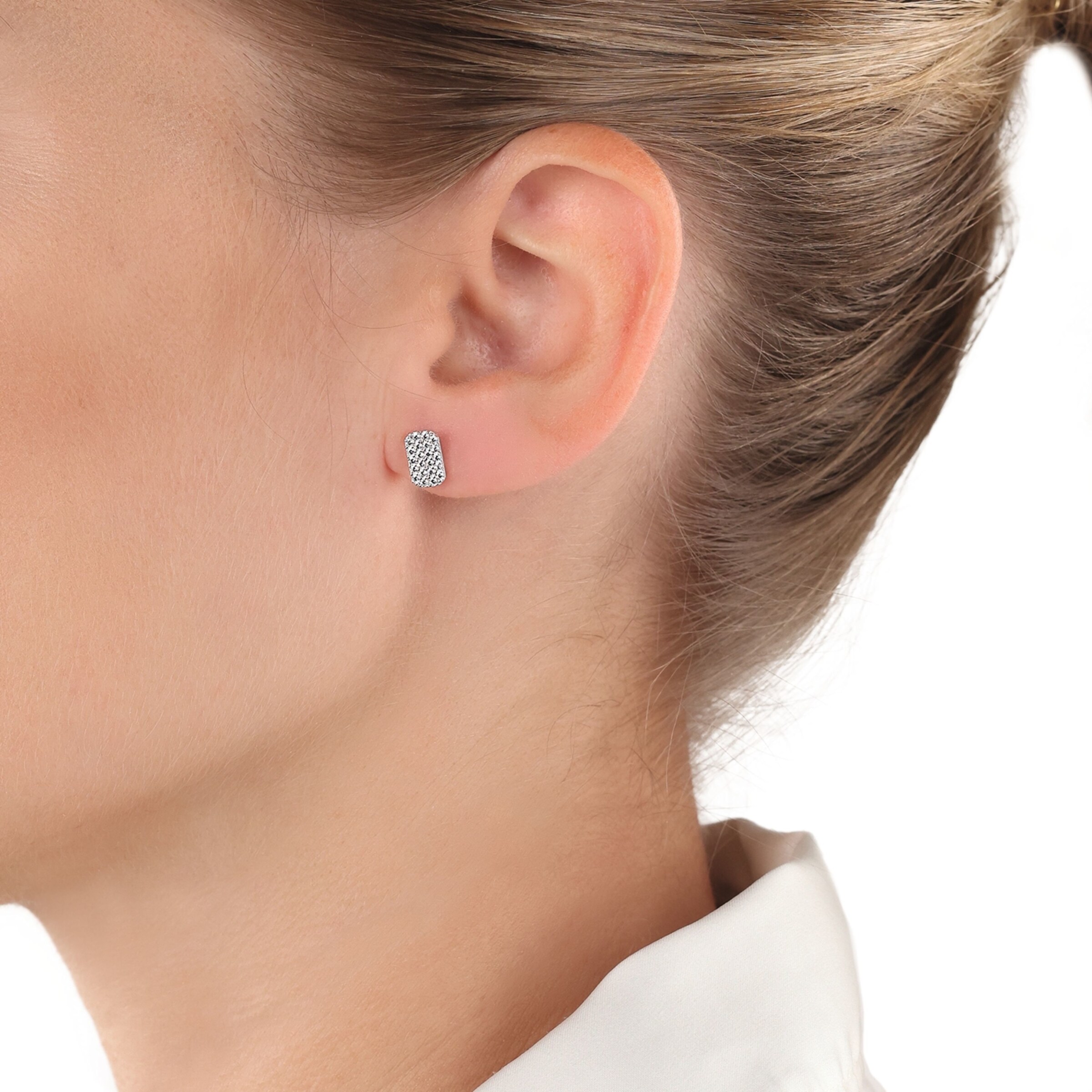 AMOR Ohrringe in Silber: Vorderseite