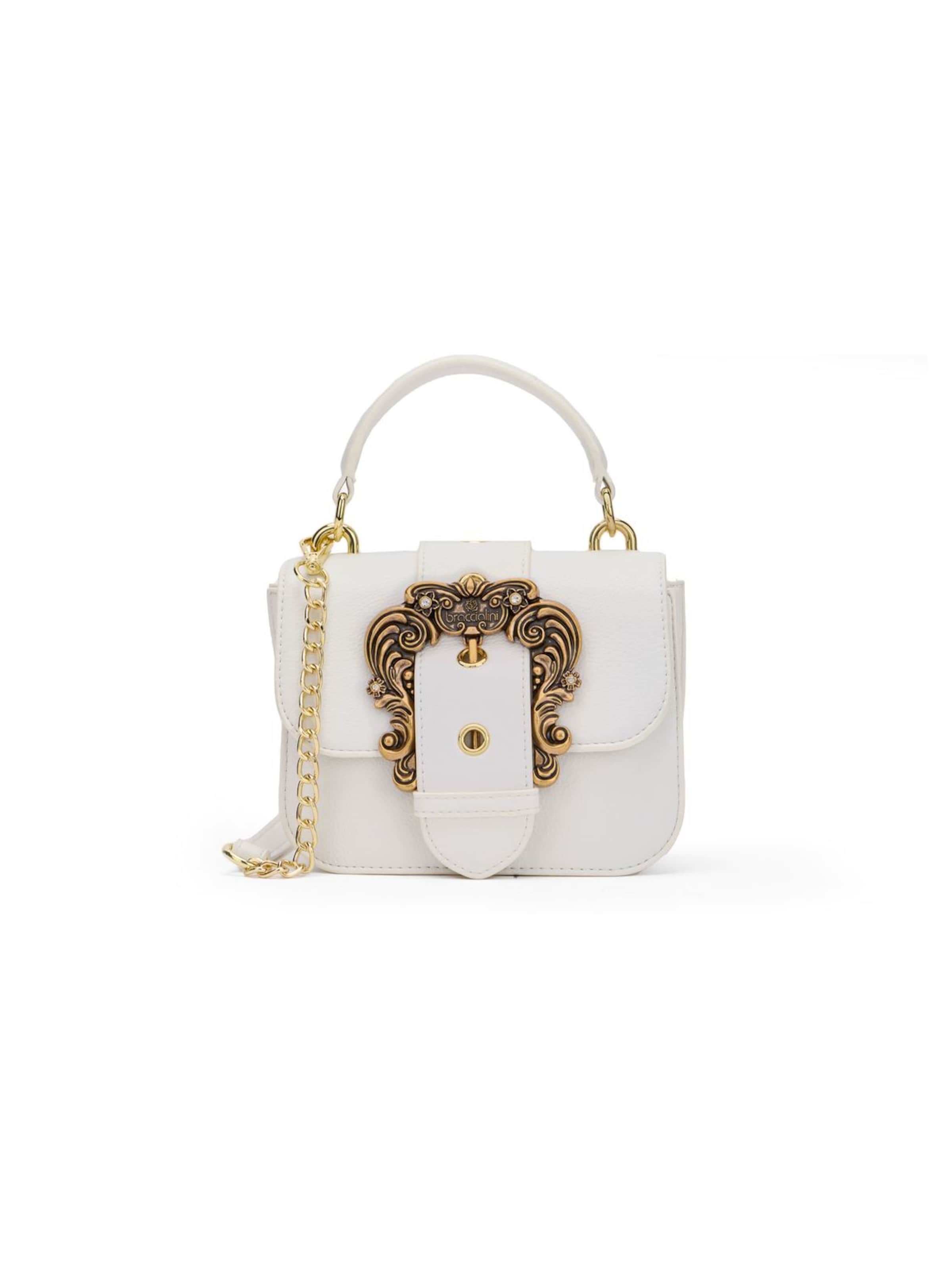 Braccialini Handtasche 'Baroque'‌‌‌‌‌‌‌‌‌‌ in Weiß: Vorderseite