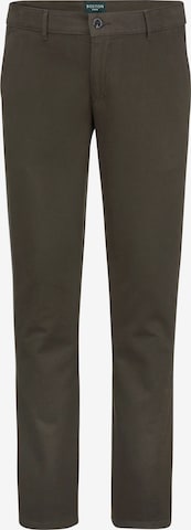 Coupe slim Pantalon chino Boston Park en marron : devant