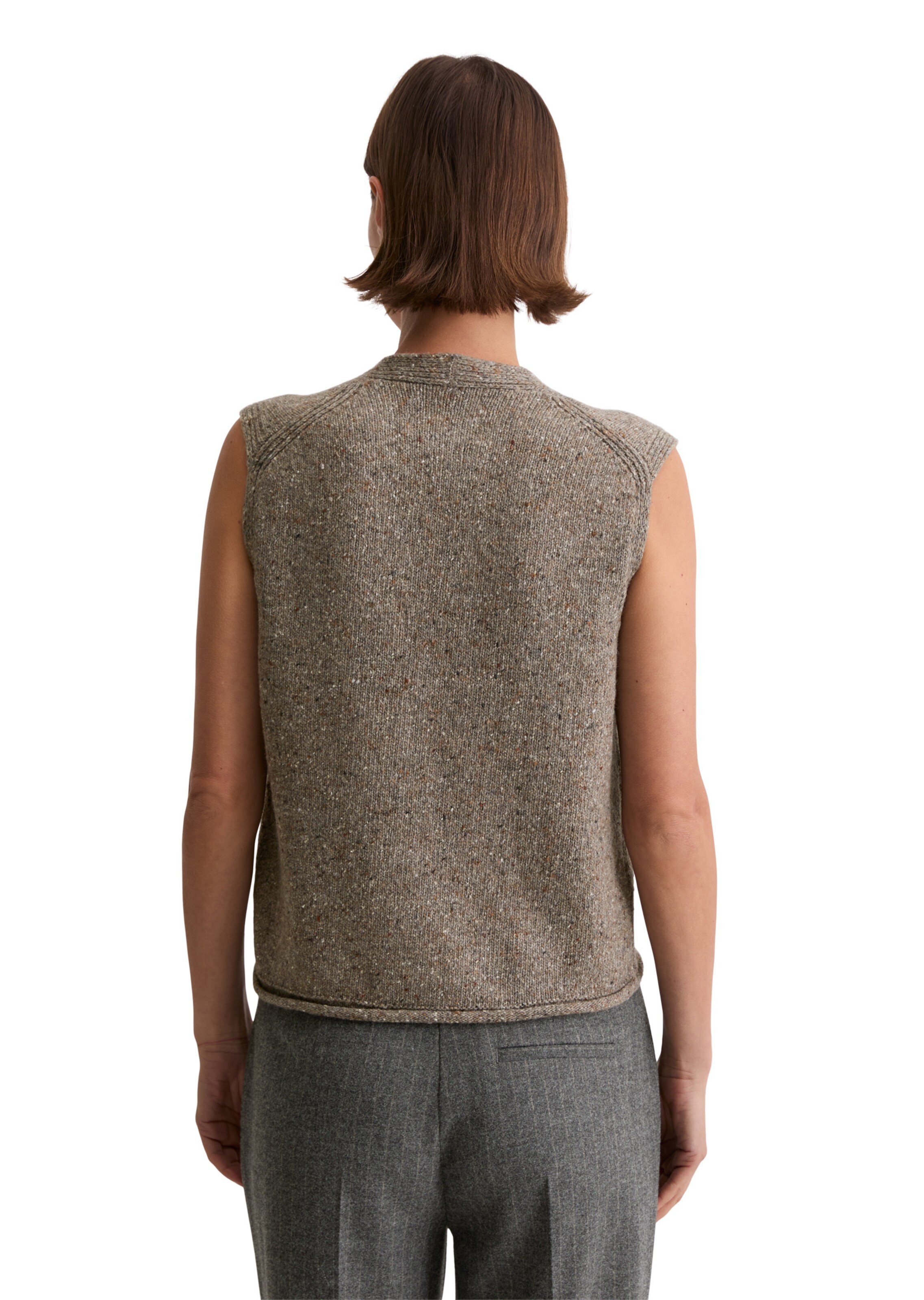 Marc O'Polo Вязаная жилетка в Коричневый