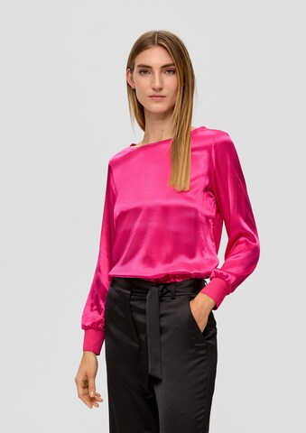 s.Oliver BLACK LABEL Blouse in Roze: voorkant