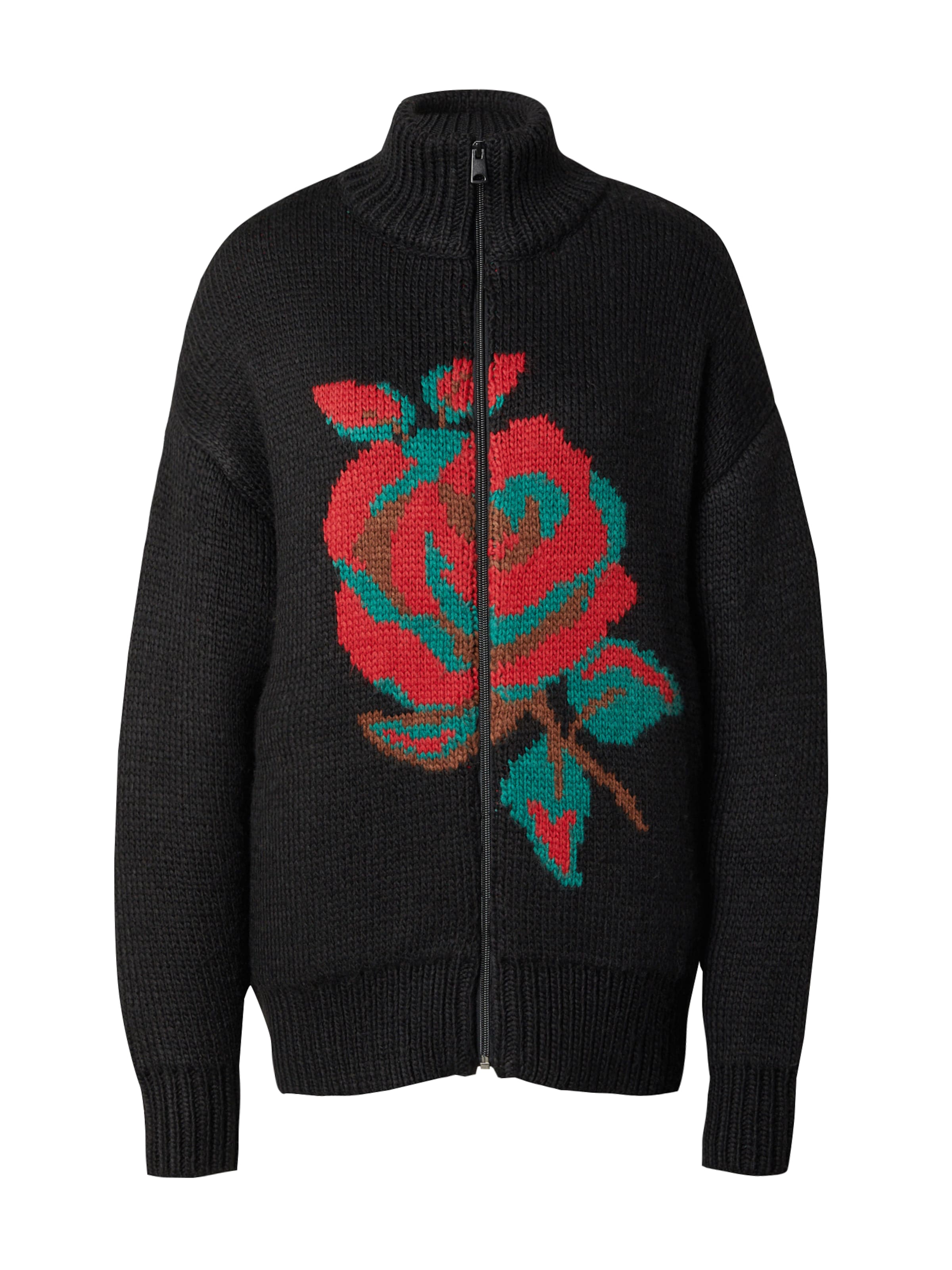 Cardigan 'Sofia' ABOUT YOU x Chiara Biasi en noir : devant