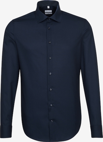 Chemise business ' Slim ' SEIDENSTICKER en bleu : devant