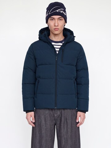 Veste d’hiver 'JJEBecks' JACK & JONES en bleu : devant