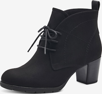 MARCO TOZZI Lace-Up Ankle Boots in Black: front