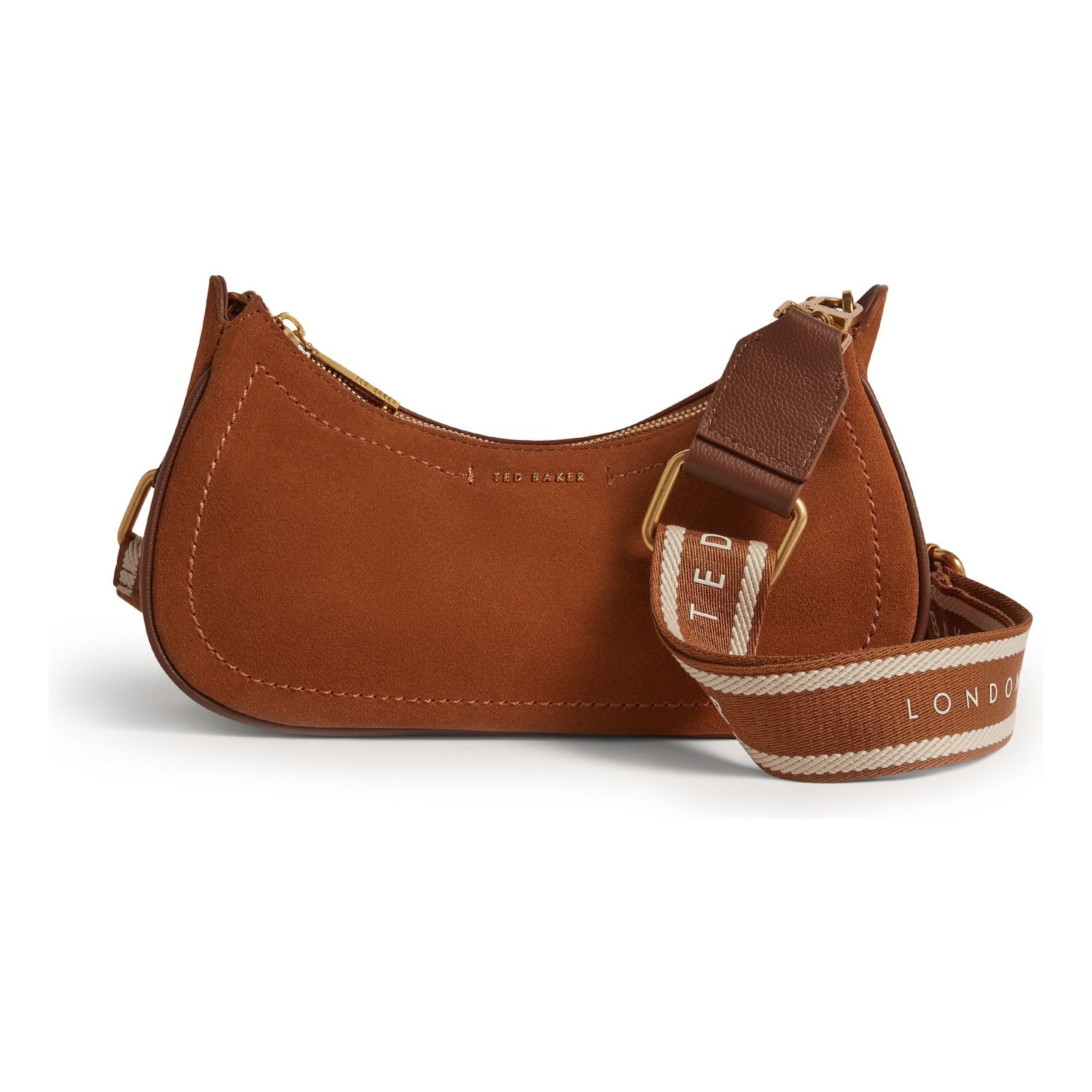 Ted Baker Schoudertas in Bruin: voorkant