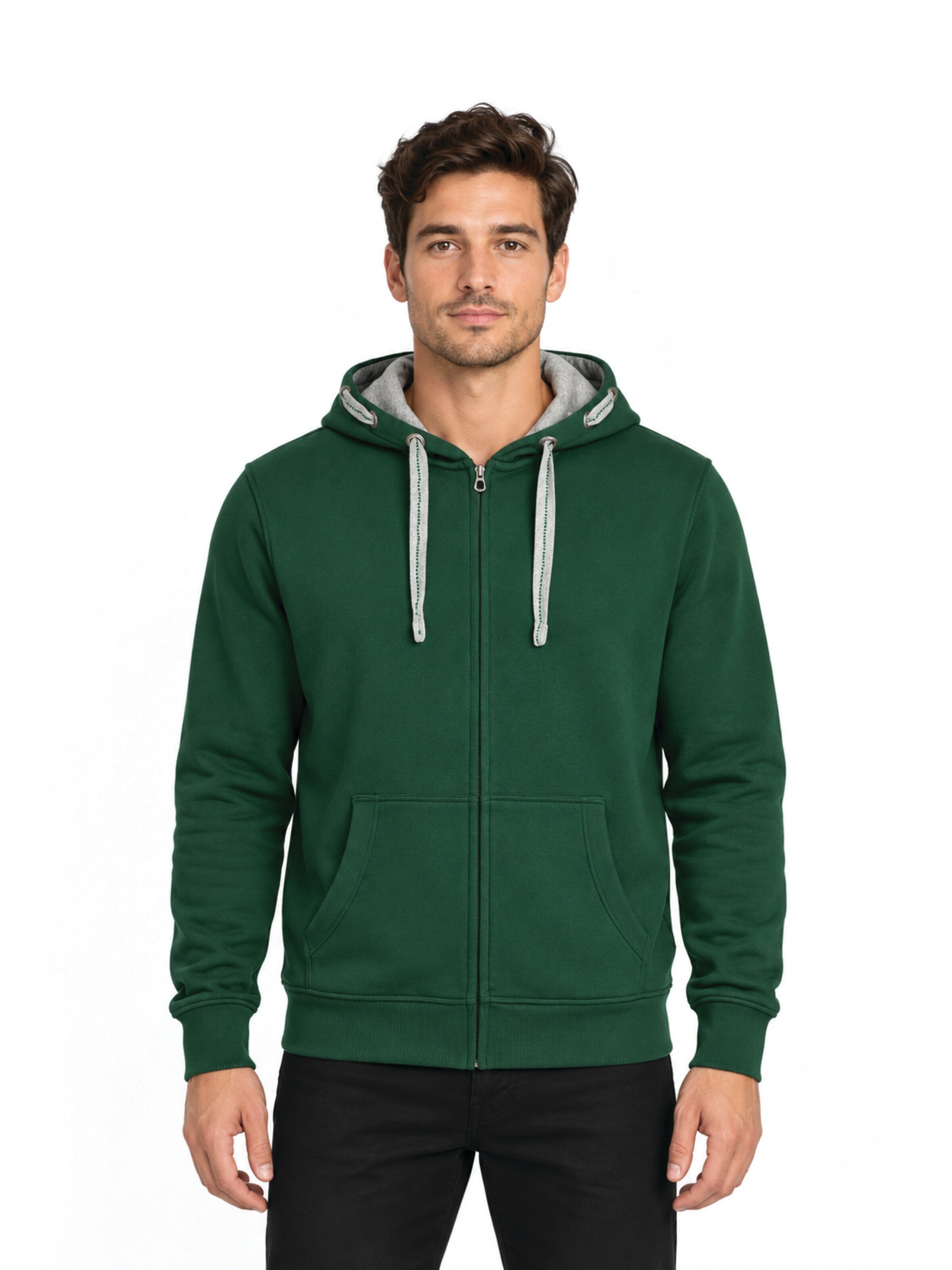 Prolazon Sweatvest 'Fighter Zip Hoodie' in Groen