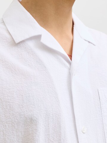 JACK & JONES Comfort fit Overhemd 'JPRBLAshawn' in Wit